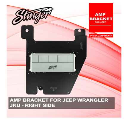 Stinger JKUAMPBRKTP RHS Amplifier Bracket Suits Jeep Wrangler JKU