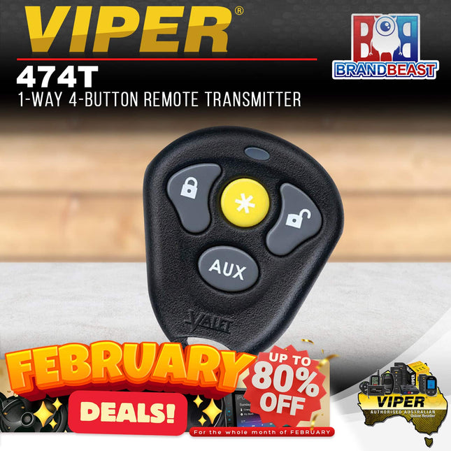 Viper 474T 1-Way 4-Button Remote Transmitter