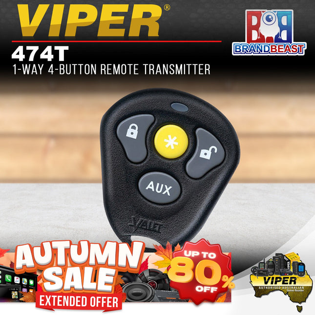 Viper 474T 1-Way 4-Button Remote Transmitter