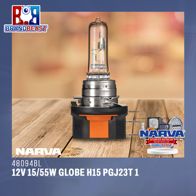 Narva 48094BL 12V 15/55W Globe H15 Pgj23T 1