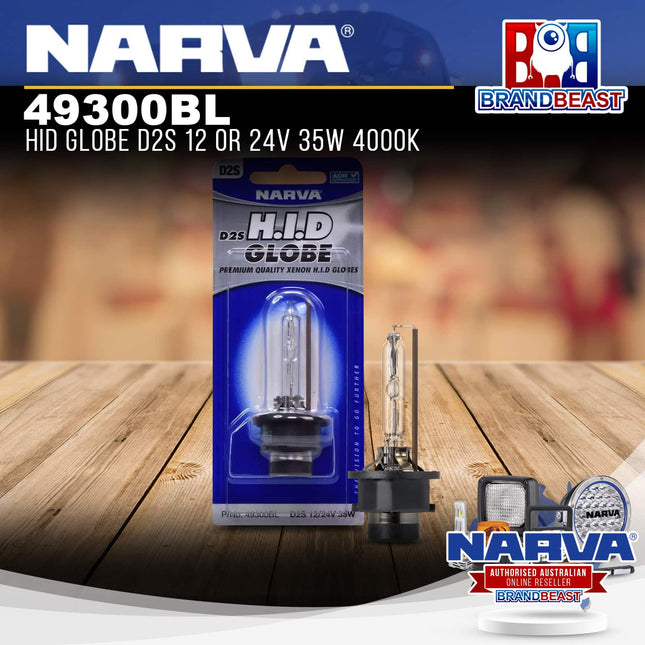 Narva 49300BL Hid Globe D2S 12 Or 24V 35W 4000K