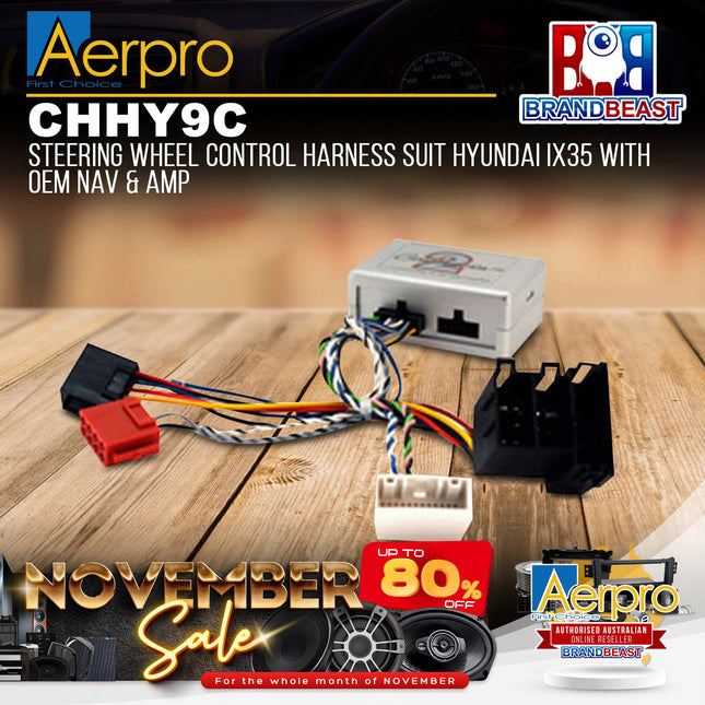 Aerpro CHHY9C Steering Wheel Control Interface Harness Suit Hyundai iX35