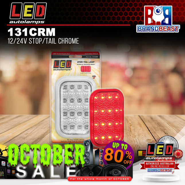 LED Autolamps 131CRM 12/24V Stop/Tail Chrome