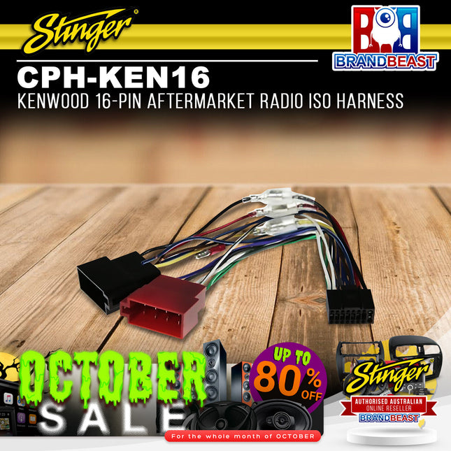 ConnectPro CPH-KEN16 Kenwood 16-PIN Aftermarket Radio ISO Harness