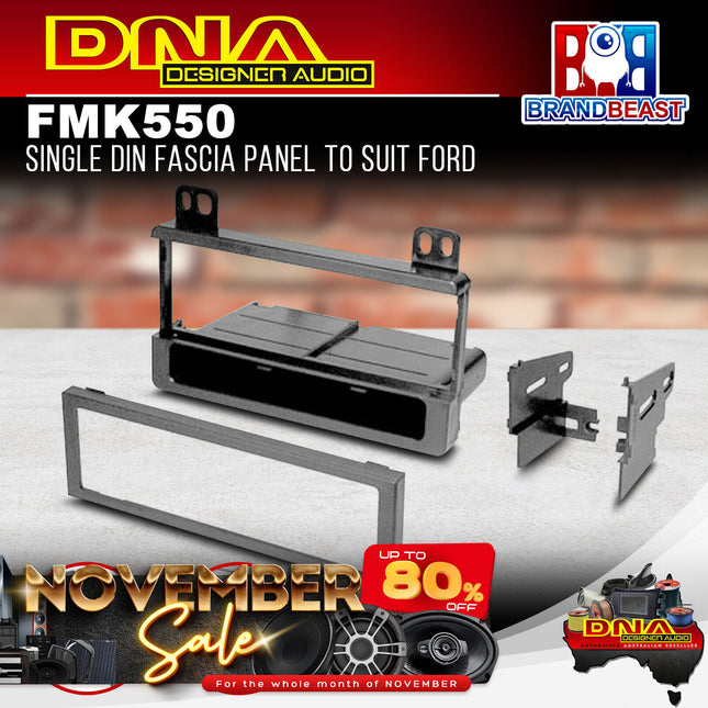 DNA FM-K550 Single DIN Fascia Panel To Suit Ford