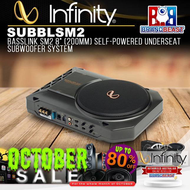 Infinity SUBBLSM2 BASSLINK SM2 8" (200mm) Self-Powered Underseat Subwoofer System