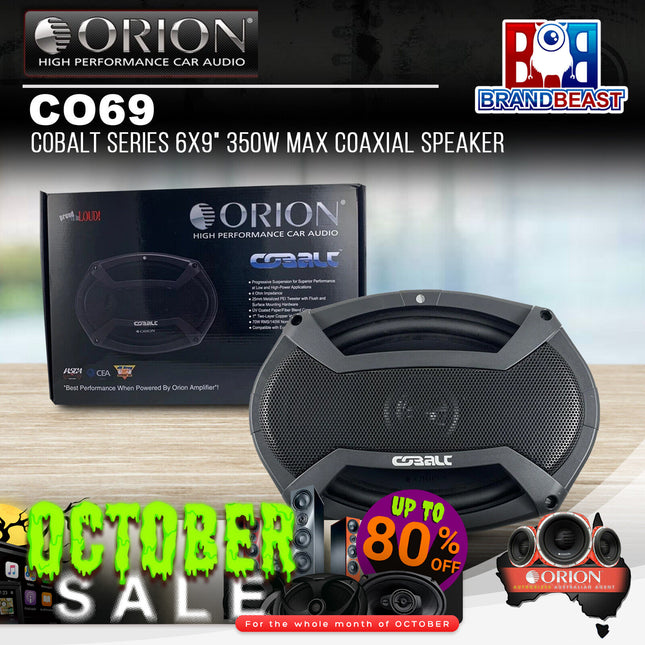 Orion CO69 Cobalt Series 6x9" 350W Max Coaxial Speaker