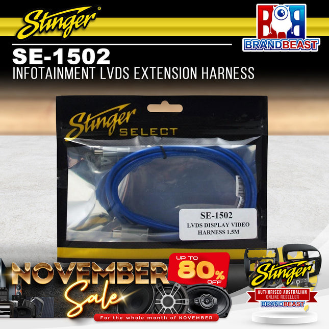 Stinger SE-1502 Infotainment LVDS Extension Harness