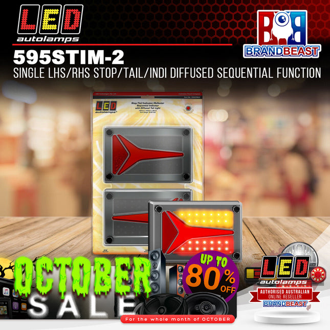 LED Autolamps 595STIM-2 Single LHS/Tail/Indi Diffused Sequential Function