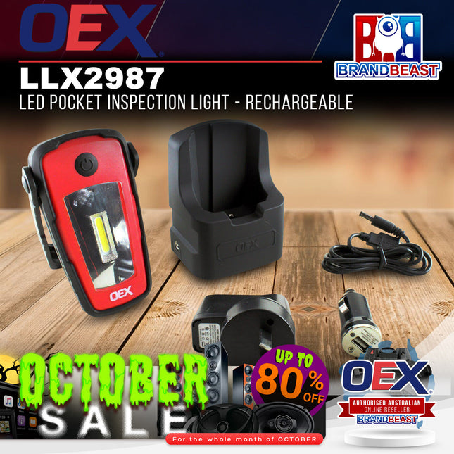 OEX LLX2987 LED Pocket Inspection Light Rechargeable
