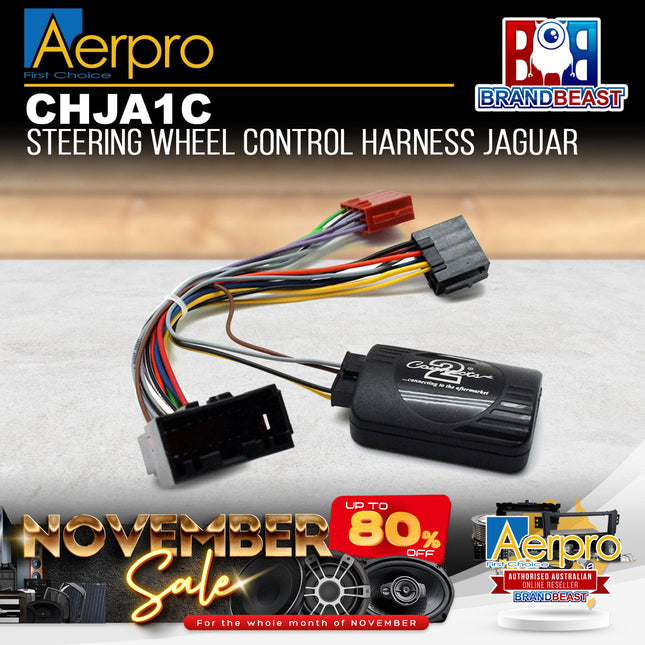 Aerpro CHJA1C Steering Wheel Control Harness to Suit Jaguar
