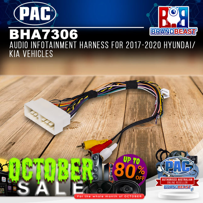PAC BHA7306 Audio Infotainment Harness for 2017-2020 Hyundai/Kia Vehicles