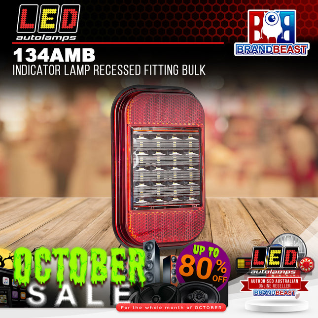LED Autolamps 134AMB Indicator Lamp Recessed Fitting Bulk