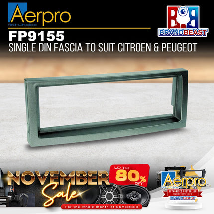 Aerpro FP9155 Single DIN Facia Kit Suit Peugeot 407/Citroen C5