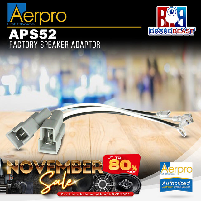 Aerpro APS52 Speaker Plug Adaptors