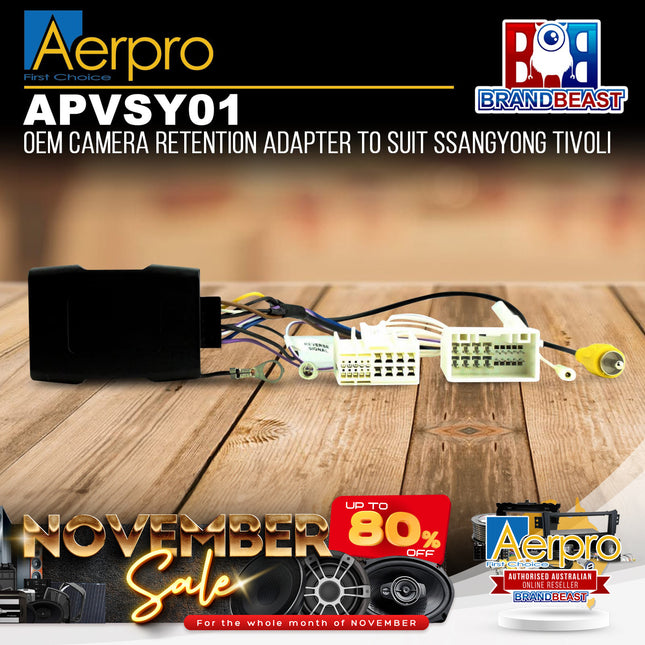 Aerpro APVSY01 OEM Camera Retention Adapter to Suit Ssangyong Tivoli