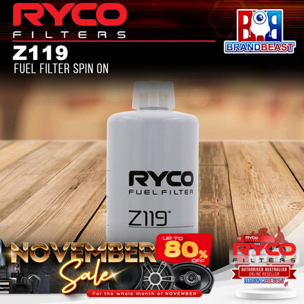 Ryco Z119 Fuel Filter Spin On