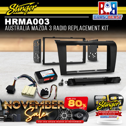 Stinger HRMA003 Australia Radio Replacement Kit Suitable For 04-09 Mazda 3