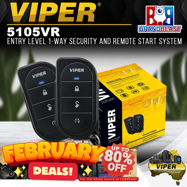 Viper 5105VR Entry Level 1-Way Security and Remote Start System