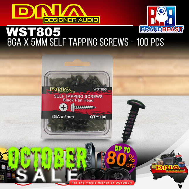 DNA WST805 16mm 8 Gauge Self Tapper Screws - 100 Pieces