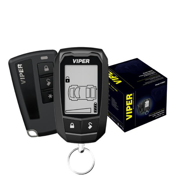 VIPER 5308V enhanced LCD 2-way remote start and security system with command-confirming transmitter and backup remote