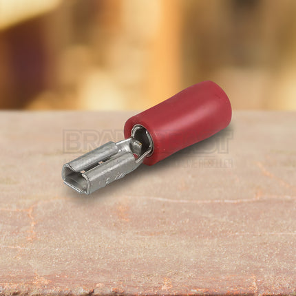 Narva 56033BL Crimp Terminal Female Blade Red Insulated 3mm - 18 Pce