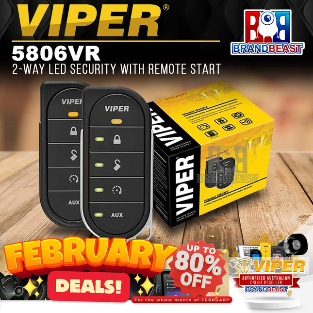 Viper 5806VR 2-Way LED Security with Remote Start