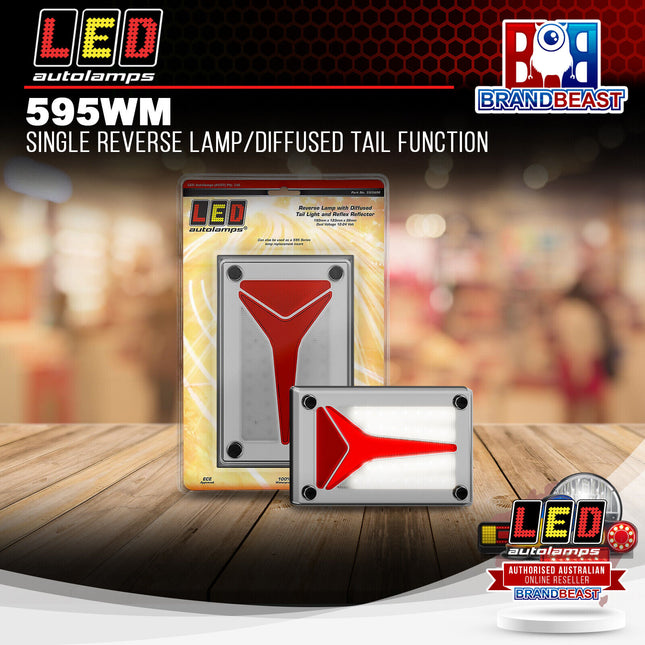 LED Autolamps 595WM Single Reverse Lamp/Diffused Tail Function