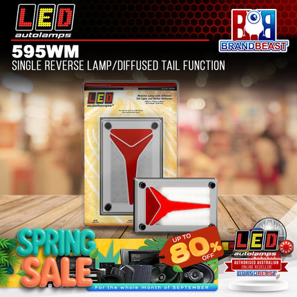 LED Autolamps 595WM Single Reverse Lamp/Diffused Tail Function
