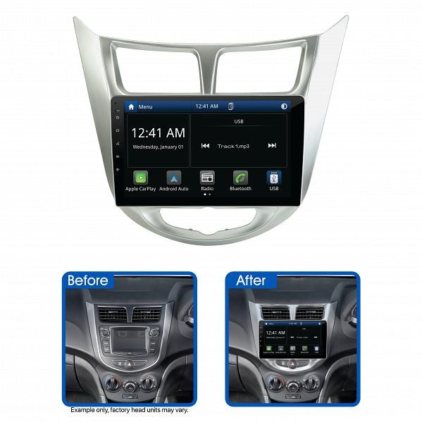 Aerpro AMAHY22 9" Multimedia Receiver Suit Hyundai Accent 2011 - 2015