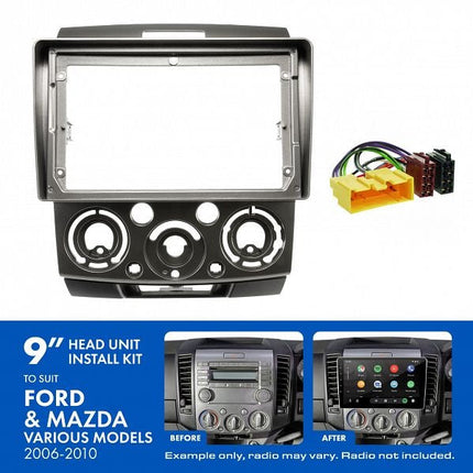 Aerpro AKFO1 9" Install Kit Suit Ford Ranger/BT-50 2006 - 2011