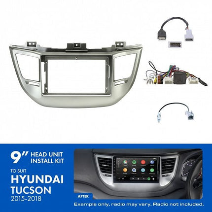 Aerpro AKHY11 9" Install Kit Suit Hyundai Tucson 2015 - 2018