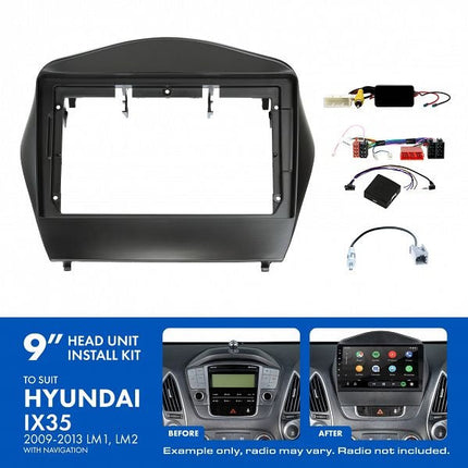 Aerpro AKHY9 9" Install Kit Suit Hyundai iX35 2009 - 2013