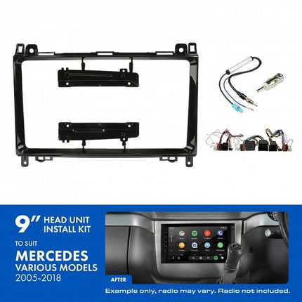 Aerpro AKMC2 9" Install Kit Suit Mercedes-Benz/Volkswagen 2005 - 2018