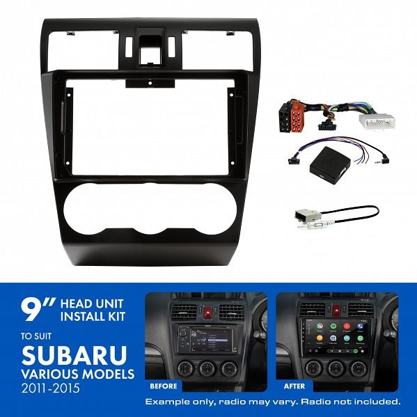 Aerpro AKSU1 9" Install Kit Suit Subaru 2012 - 2015
