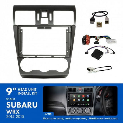 Aerpro AKSU12 9" Install Kit Suit Subaru WRX 2014 - 2015