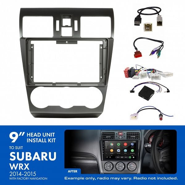 Aerpro AKSU13 9" Install Kit Suit Subaru WRX 2014 - 2015