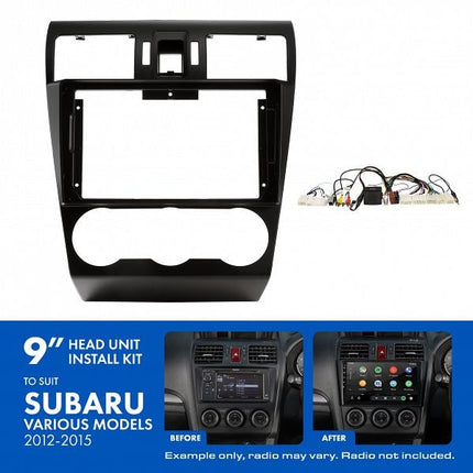Aerpro AKSU2 9" Install Kit Suit Subaru 2012 - 2015