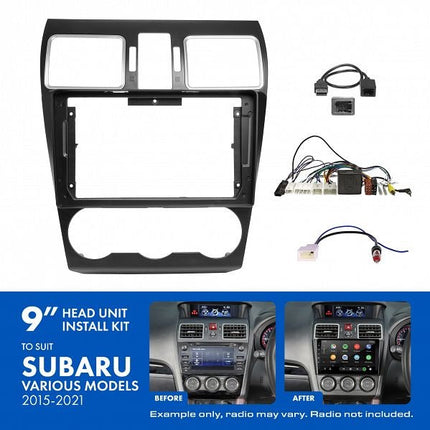 Aerpro AKSU4 9" Install Kit Suit Subaru 2015 - 2021