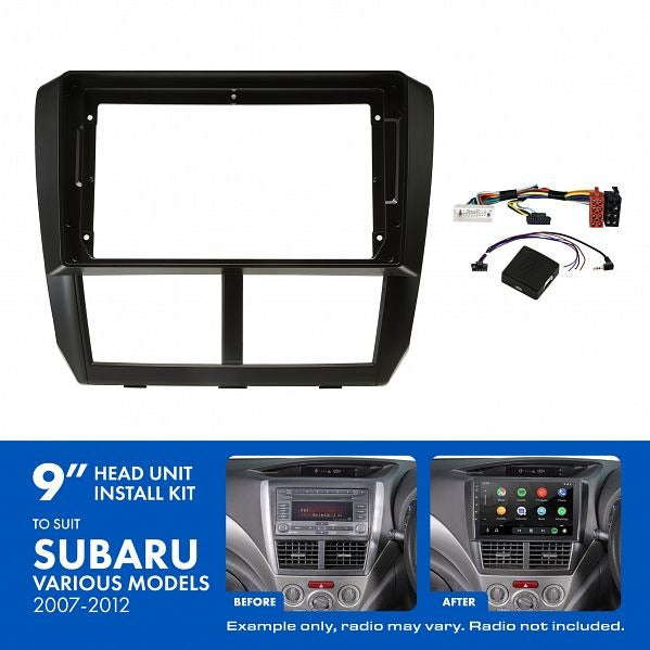 Aerpro AKSU5 9" Install Kit Suit Subaru 2007 - 2011