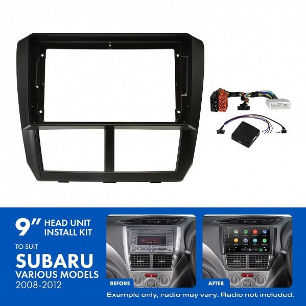 Aerpro AKSU6 9" Install Kit Suit Subaru 2011 - 2014