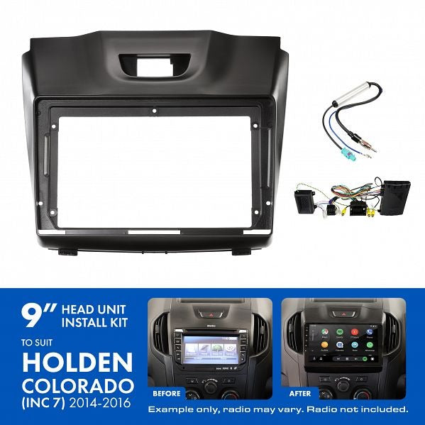 Aerpro AKTGM9B 9" Install Kit Suit Holden Colorado 2014 - 2016