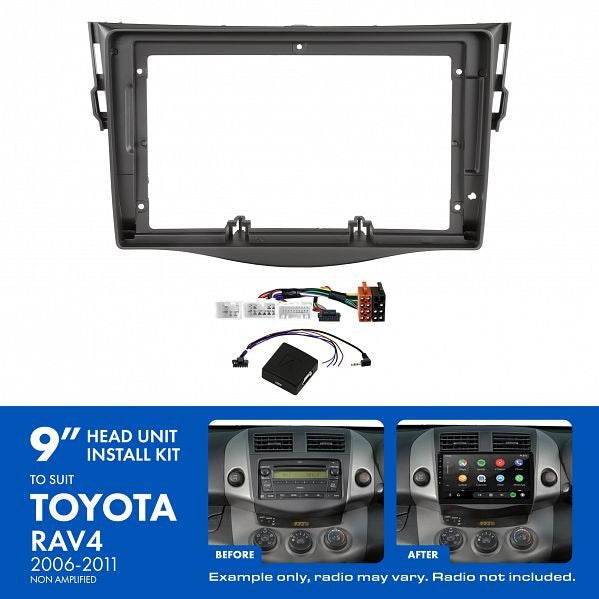 Aerpro AKTO16 9" Install Kit Suit Toyota RAV4 2006 - 2011