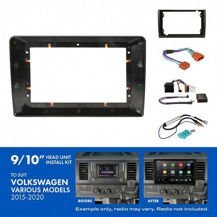 Aerpro AKVW4 9/10" Install Kit Suit Volkswagen Amarok 2015 - 2020