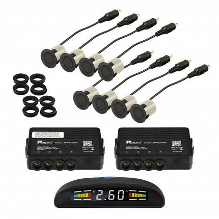 Aerpro APPS4WFR | Wireless Front & Rear Parking Sensor Kit With LCD Display