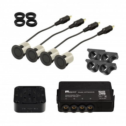 Aerpro APPS4WCR | Wireless Commercial Vehicle/Trailer Rear Parking Sensor Kit With Beeper