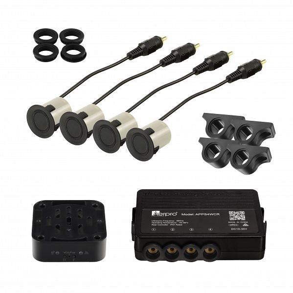 Aerpro APPS4WCR | Wireless Commercial Vehicle/Trailer Rear Parking Sensor Kit With Beeper