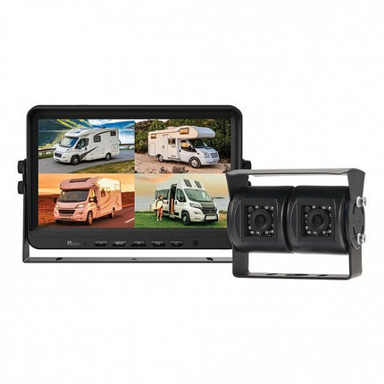 Aerpro AVK10QM2 | 10" Heavy-Duty AHD Quad View Monitor 1080P 2 Camera Motorhome Kit With DVR