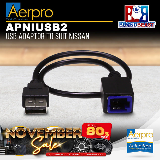 Aerpro APNIUSB2 USB Adaptor to Suit Nissan Maxima J32/Murano Z51
