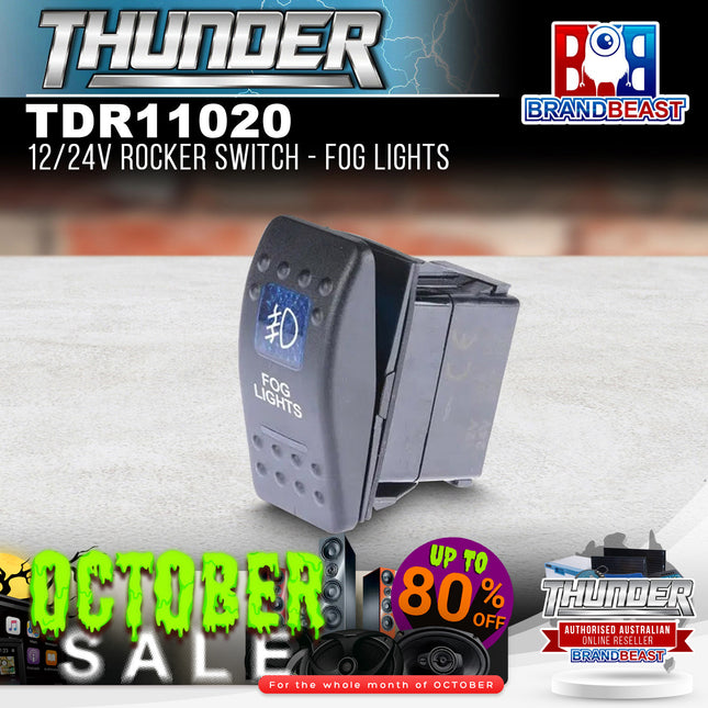 Thunder TDR11020 12/24V Rocker Switch - Fog Lights